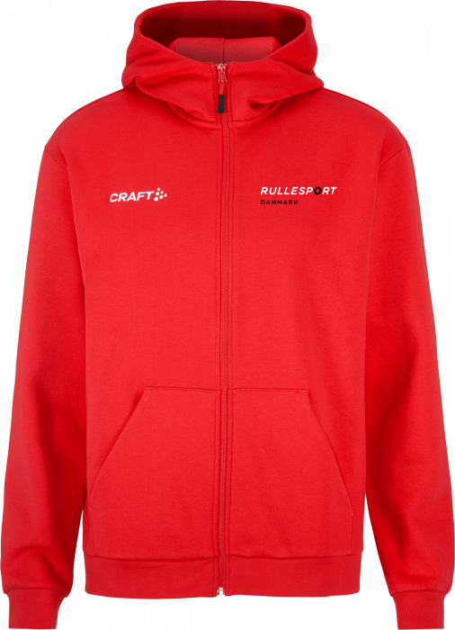 Craft - Rd Inline Team Denmark Hoodie W. Zip Men - Red